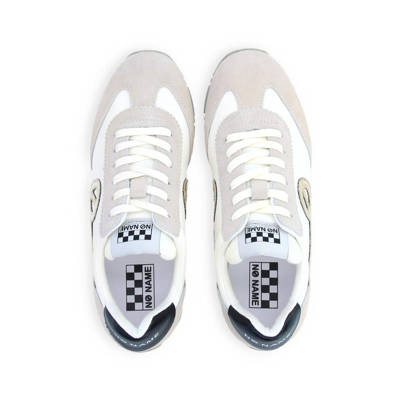 CITY RUN JOGGER - SUEDE/BREAKER - BLANC